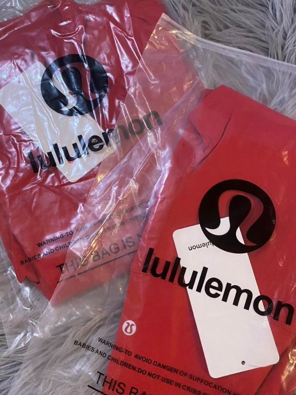 Lululemon Red Leggings and Jacket Set